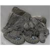 Image 1 : BOX W/PAIR OF BEADED  LADIES MUKLUKS - SIZE 9.5