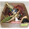 Image 1 : BOX FULL OF DINOSAUR & ANIMAL FIGURINES