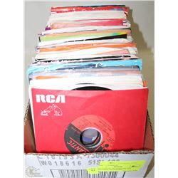 XL FLAT OF 160+VINTAGE 45'S RECORDS 70S AND 80S