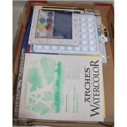 FLAT OF ART&DRAWNING &PAINTING SUPPLIES