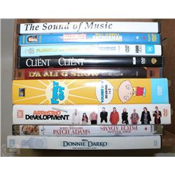 LOT OF DVD'S INCL FAMILY GUY SEASONS 1 & 2,
