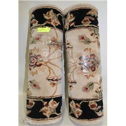 2 MATCHING CARPET RUNNERS 27"X82"LONG