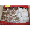 Image 1 : LOT OF 12 SMALL CRYSTAL WINE GLASSES