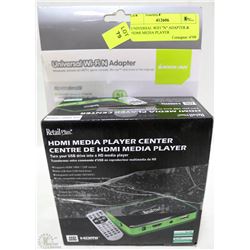 UNIVERSAL WIFI "N" ADAPTER & HDMI MEDIA PLAYER