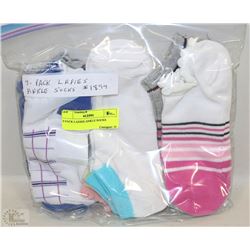 9 PACK LADIES ANKLE SOCKS