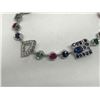 Image 2 : #1-STERLING SILVER GEMSTONE BRACELET