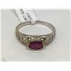 Image 1 : #6-18K GOLD RUBY RING SIZE 6.5
