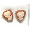 Image 1 : #7-STERLING SILVER NATURAL SHELL EARRINGS