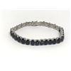 Image 1 : #11-STERLING SILVER SAPPHIRE BRACELET