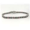 Image 1 : #22-STERLING SILVER GEMSTONE BRACELET