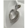 Image 2 : #24-STERLING SILVER DIAMOND PENDANT