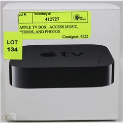APPLE TV BOX . ACCESS MUSIC, VIDEOS, AND PHOTOS