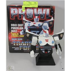 PROWL TRANSFORMER COLD CAST PORCELAIN BUST