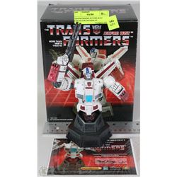 TRANSFORMERS JET FIRE BUST COLLECTOR FIGURINE W/