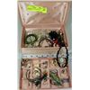 Image 1 : VINTAGE JEWELLERY BOX WITH CONTENTS