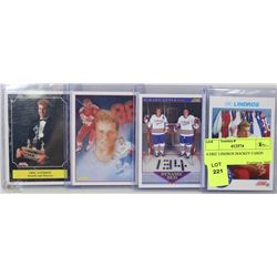 4 ERIC LINDROS HOCKEY CARDS