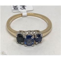 #26-10K GOLD SAPPHIRE RING SIZE 7