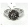Image 1 : #28-STERLING SILVER DIAMOND RING SIZE 6.5