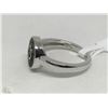 Image 2 : #28-STERLING SILVER DIAMOND RING SIZE 6.5