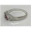 Image 2 : #32-STERLING SILVER RUBY RING SIZE 9