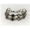 Image 1 : #33-STERLING SILVER GEMSTONE BRACELET