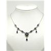Image 1 : #35-STERLING SILVER IOLITE NECKLACE