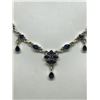 Image 2 : #35-STERLING SILVER IOLITE NECKLACE