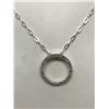 Image 2 : #37-STERLING SILVER DIAMOND NECKLACE