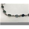Image 2 : #39-STERLING SILVER SAPPHIRE BRACELET