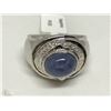 Image 1 : #43-STERLING SILVER SAPPHIRE RING SIZE 7.5