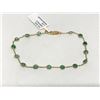 Image 1 : #49-14K GOLD EMERALD BRACELET