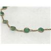 Image 2 : #49-14K GOLD EMERALD BRACELET