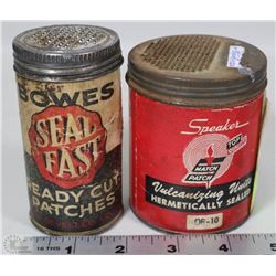 TWO 1930'S TIRE PATCH COLLECTIBLES