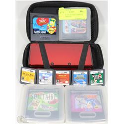 NINTENDO DSI FAME CONSOLE WITH 5 GAMES IN