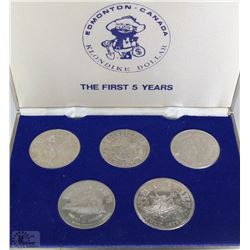 KLONDIKE DAYS FIRST FIVE YEARS 1968-1972 COINS