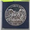 Image 1 : CANADA FLEUVE MCKENZIE RIVER SILVER DOLLAR COIN