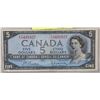 Image 1 : 1954 CANADIAN $5.00 BANK NOTE