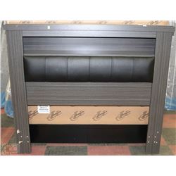 QUEEN SIZE PADDED BOOKSHELF HEADBOAD-AS IS-AS THEY