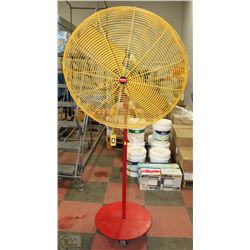 LARGE HEAVY DUTY DAYTON COMMERCIAL FAN ON WHEELS