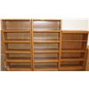 Image 1 : SET OF THREE SHELVING UNITS, ONE HAS 4 SHELVES
