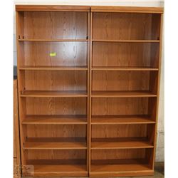SET OF TWO 5 TIER SHELVING UNITS 60X32
