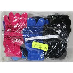 12 PACK LADIES MAGIC GLOVES