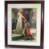 Image 1 : KNIGHT IN ARMOR PICTURE FRAMED 19"X23"