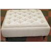 Image 1 : BEIGE SQUARE OTTOMAN ON WHEELS