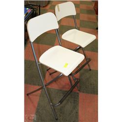 2 FOLDING BAR STOOLS