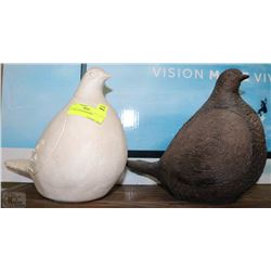 POTTERY DOVES BLK/WHT