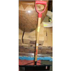 NEW WOODEN HANDLE AND METAL BLADE SNOW SHOVEL 24"