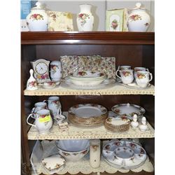 55 PC ROYAL ALBERT CHINA SET INCL SMALL URN W/LID,