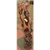 Image 1 : LARGE AFRICAN FISHERMAN STATUE HANDMADE ONE PIECE