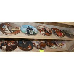 LOT OF 10 COLLECTOR ROCKWELL PLATES